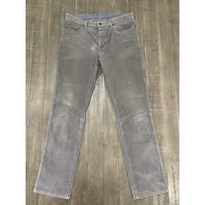 LL Bean Corduroy Pants Mens 33X32 Standard Fit Gray Preppy Outdoor